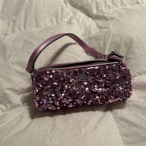 Coach Nolita Barrel Bag Sequin Purple 😍